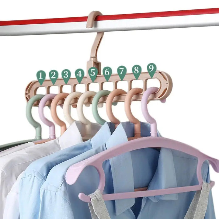 Y2k multi-port clothes hanger for stylish jacket organization