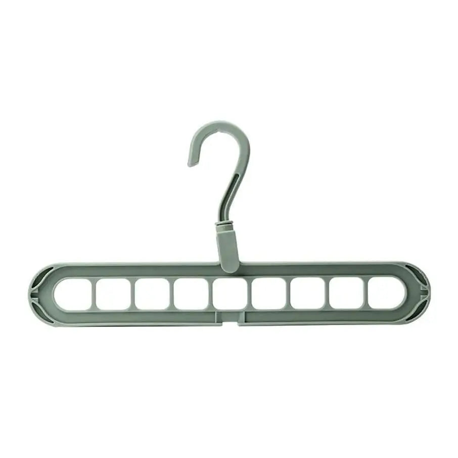 Y2k multi-port clothes hanger for stylish jacket organization - green