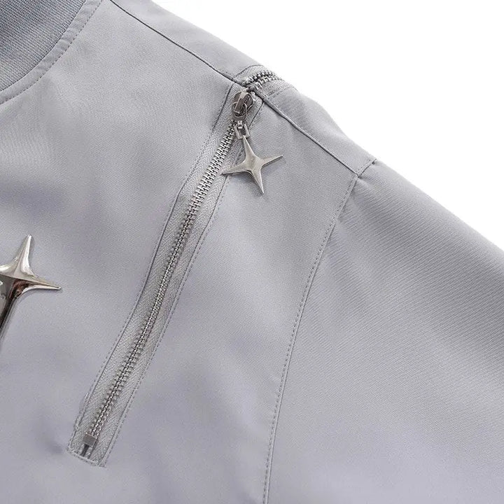 Multi star rivet varsity jacket y2k