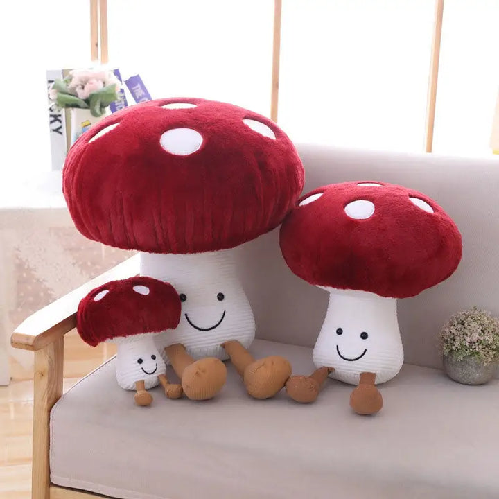 Cute mushroom plush for y2k aesthetic bedroom decor