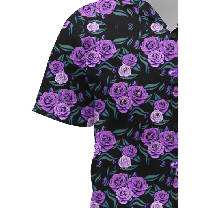 Mysterious garden hawaiian shirt - shirt-merged design (model t58)