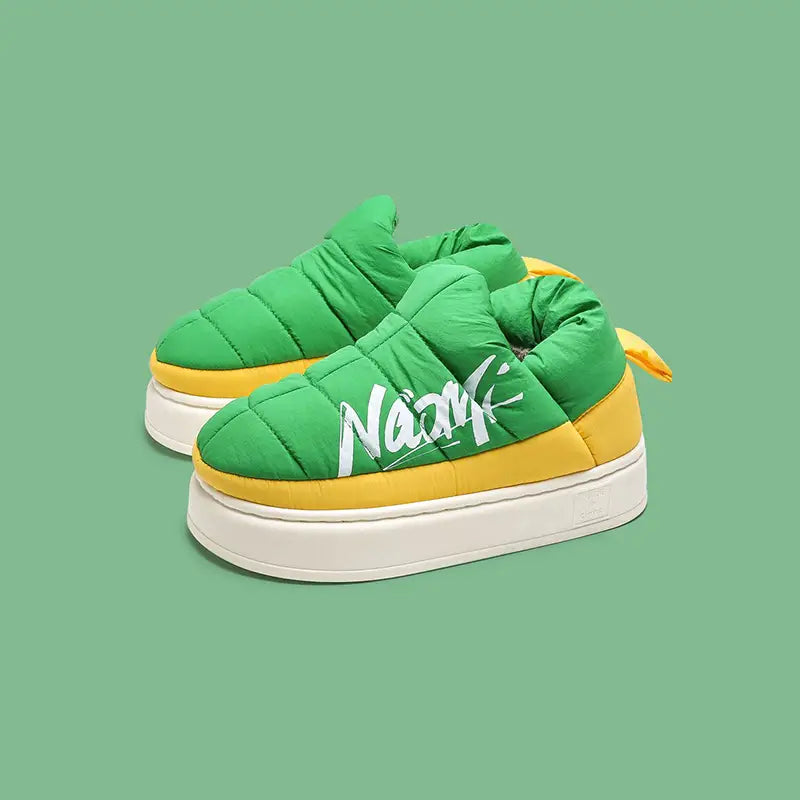 Naomi y2k slippers for your streetwear collection - green / 36/37 (insole 23.5cm)