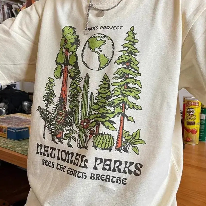 Vintage-inspired tee for national parks and outdoor adventures