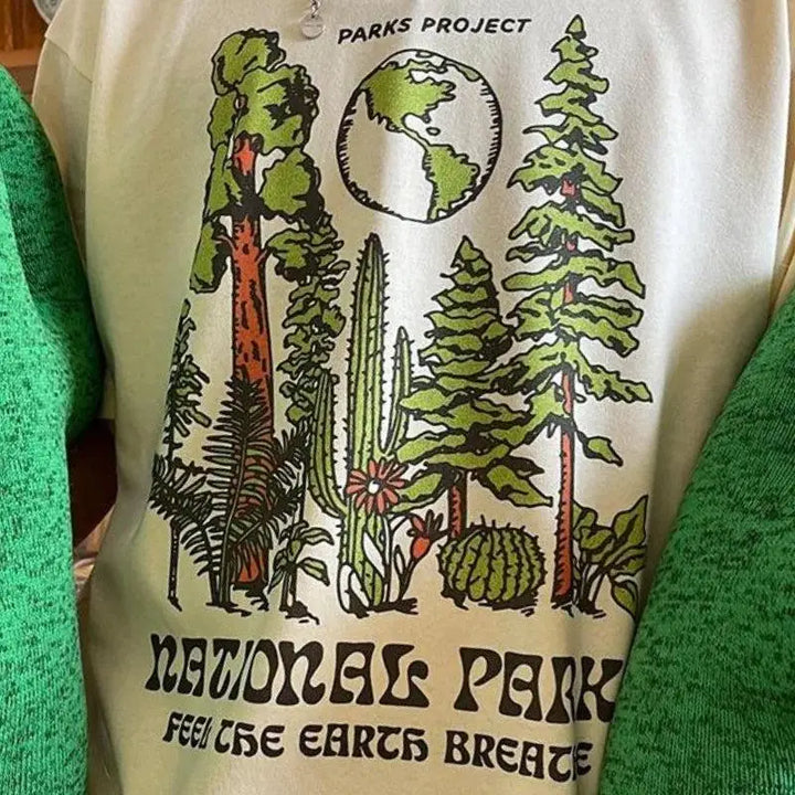 Vintage-inspired tee for national parks and outdoor adventures