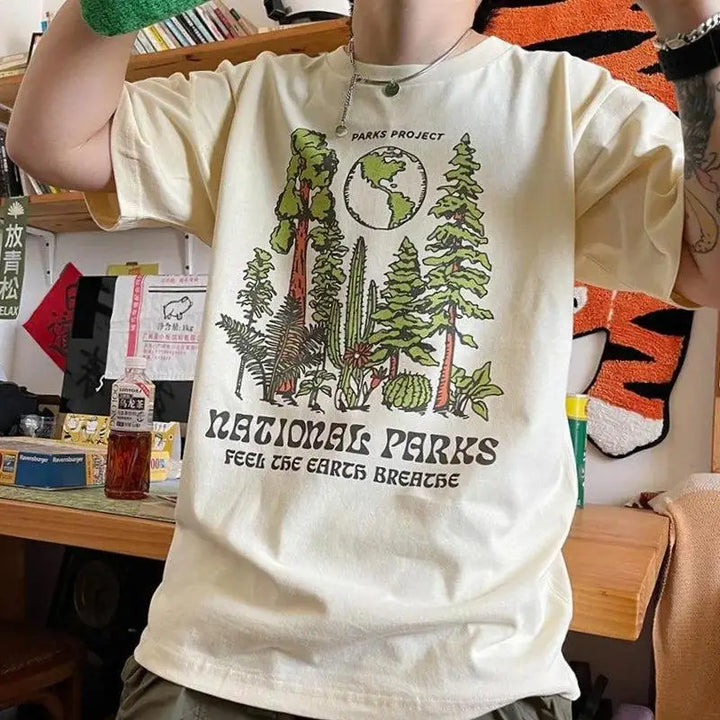 Vintage-inspired tee for national parks and outdoor adventures