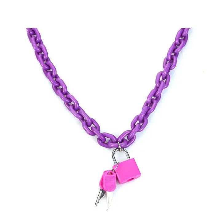 Neon chain necklace