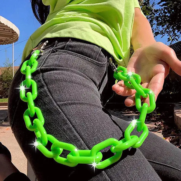 Neon pant chain - belts