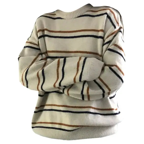 New student striped sweater - sweaters