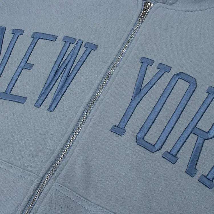 New york embroidery hoodie