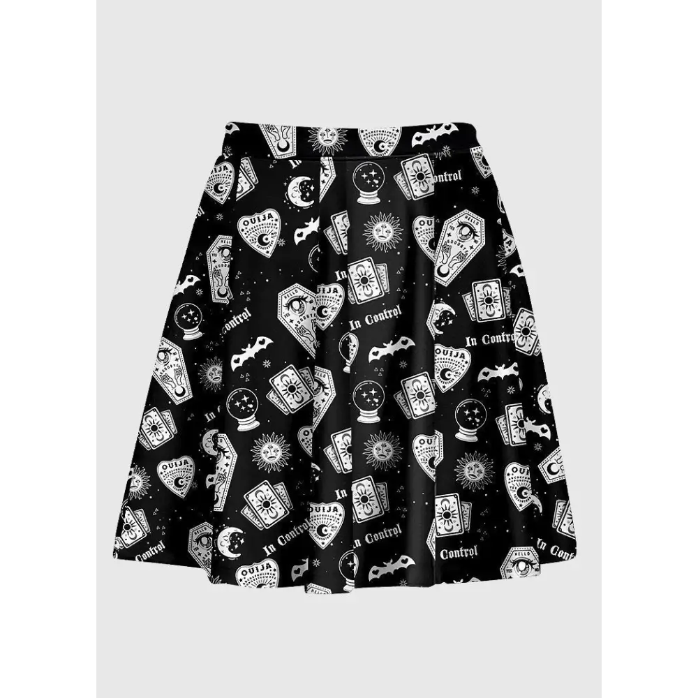 Night reading skirt in silky fabric for mystical occasions - women