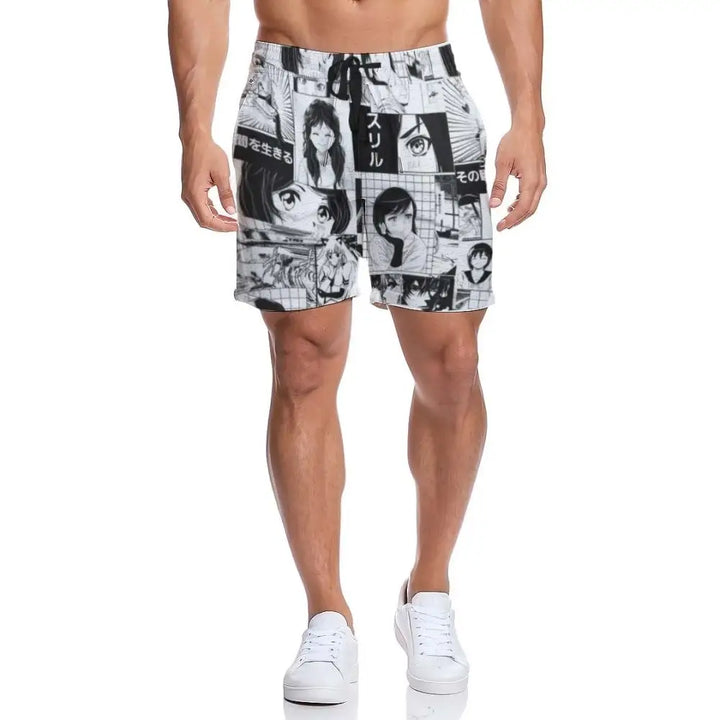 Soft fabric men’s shorts with casual style for y2k fashion - s - mid-length (l50)