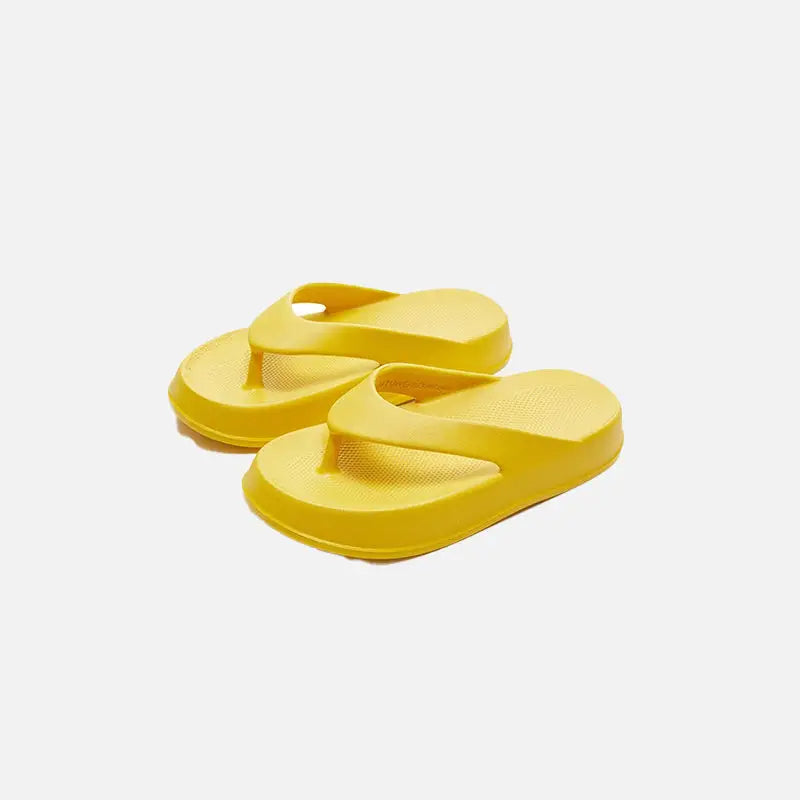 Y2k non-slip flip flops with stylish platform elevation - vitality yellow / 35/36 (insole 23cm) - slippers