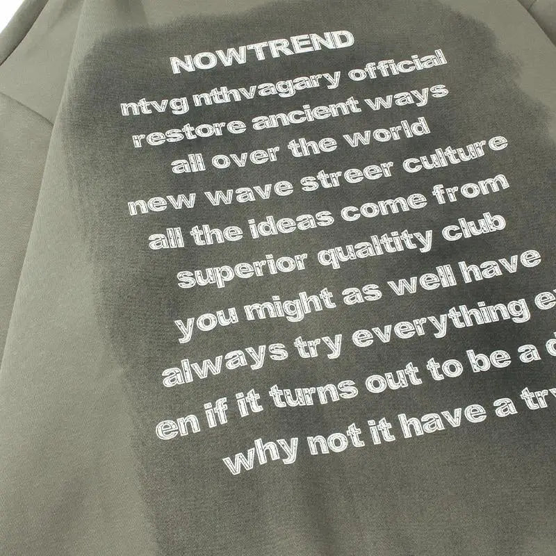 ’now trend’ poem hoodie y2k - hoodies