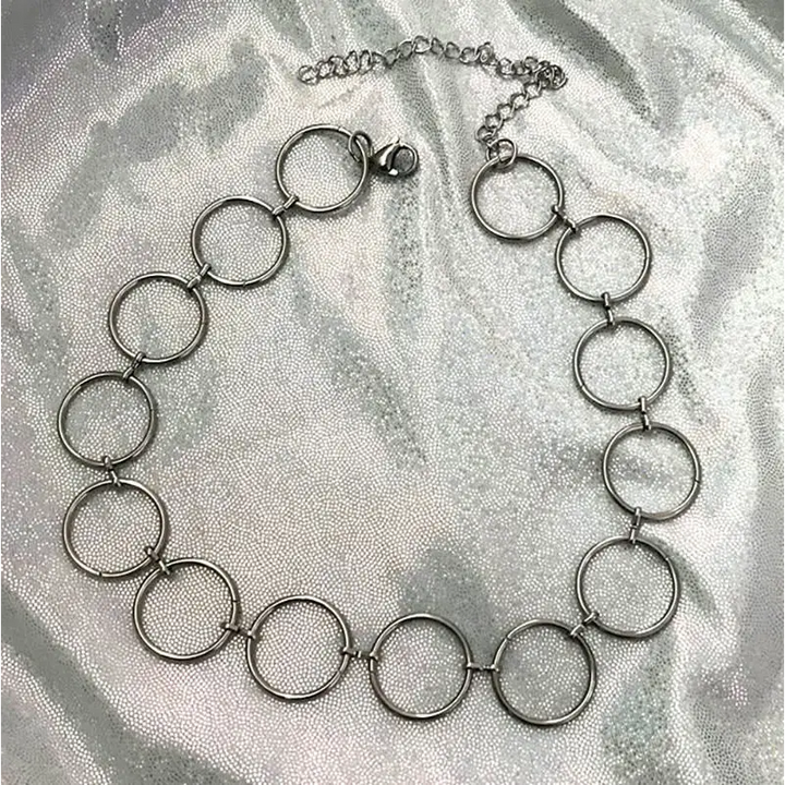 O-ring choker - standart / silver - necklace