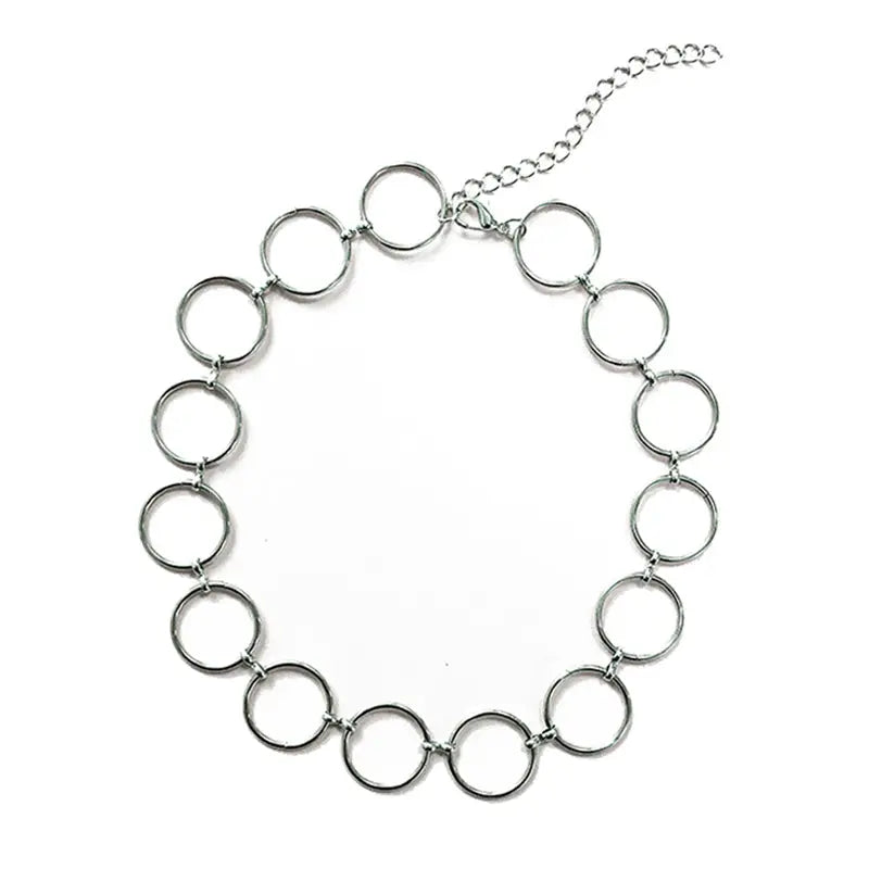 O-ring choker - standart / silver - necklace