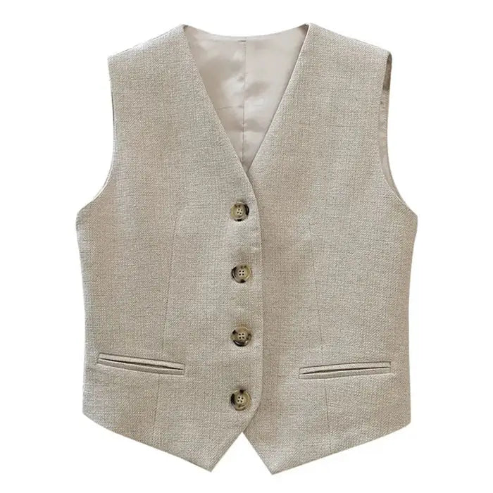 Y2k full zip jacket available in multiple sizes - s / beige - vest