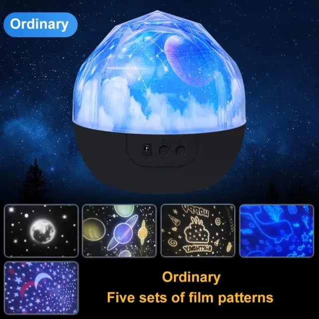 Outer planet projector for a galaxy-inspired bedroom atmosphere - universe / not rotate