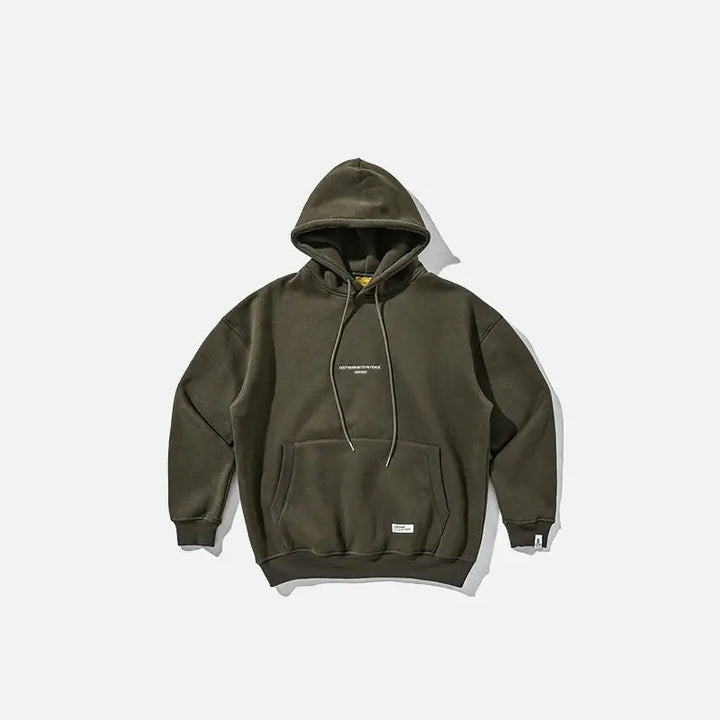 Oversized fleece hoodie y2k - coffee / m - hoodies