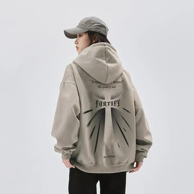Oversized graphic loose hoodie y2k - hoodies