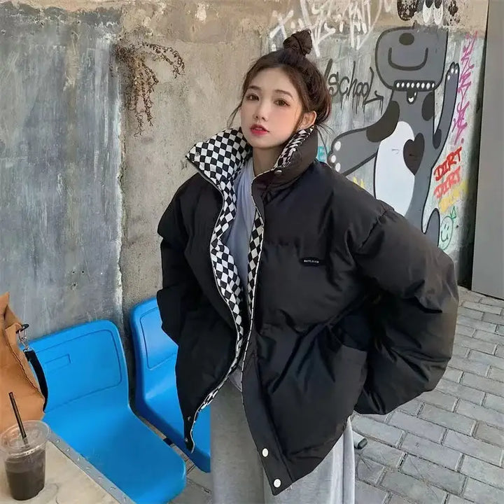 Oversized women’s puffer jacket y2k