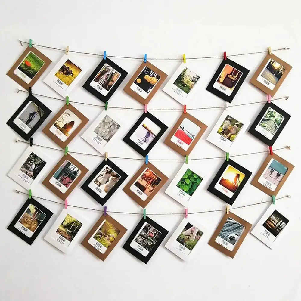 Paper photo frame set for displaying your favorite memories