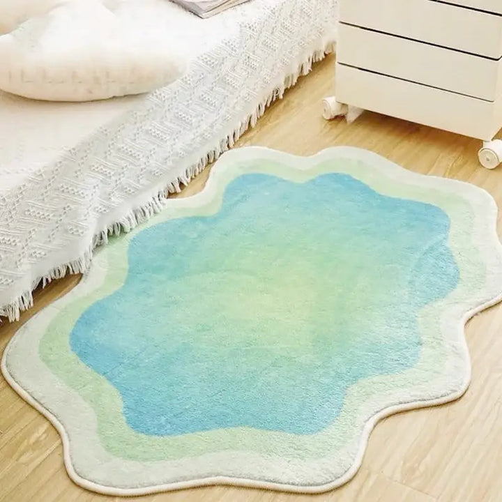 Pastel cloud rug for a cozy aesthetic bedroom style - green / 50x70cm - rugs