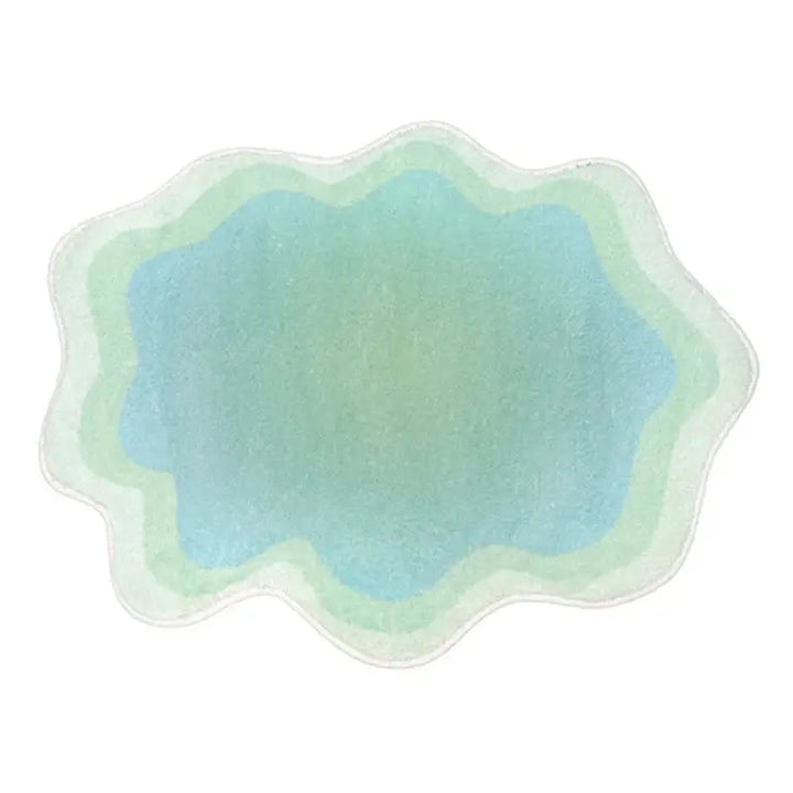 Pastel cloud rug for a cozy aesthetic bedroom style - rugs