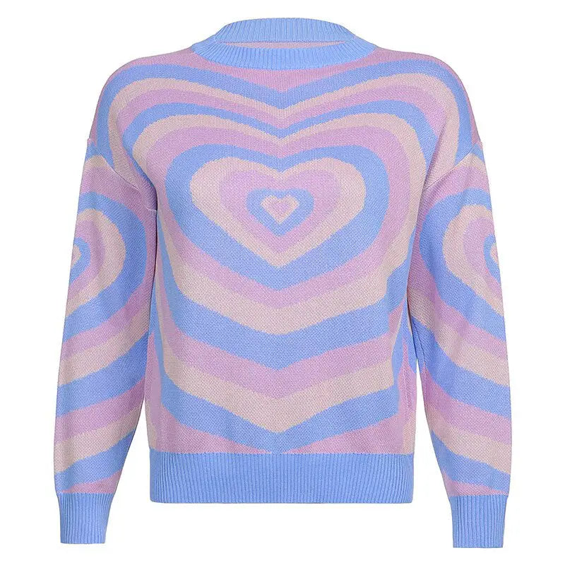 Pastel heart sweater