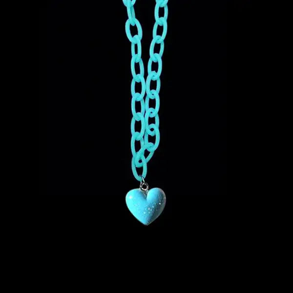 Pastel phase heart necklace