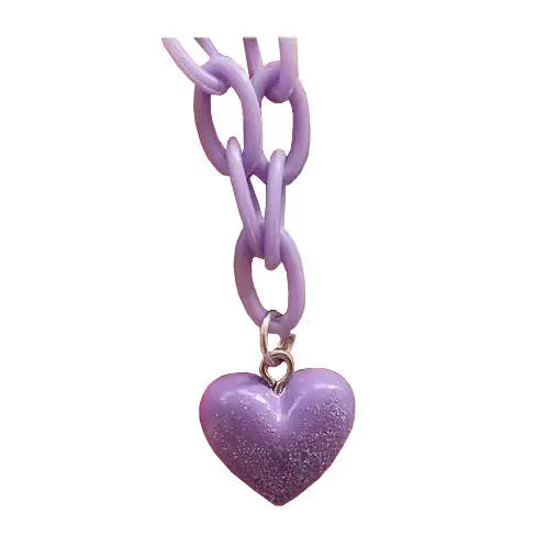 Pastel phase heart necklace