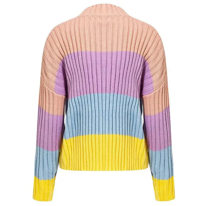 Pastel rainbow jumper - free size / multi - sweaters