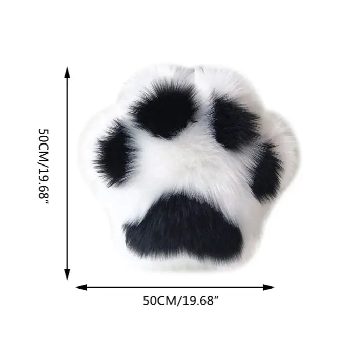 Kawaii paw print cushion for bed or chair decoration