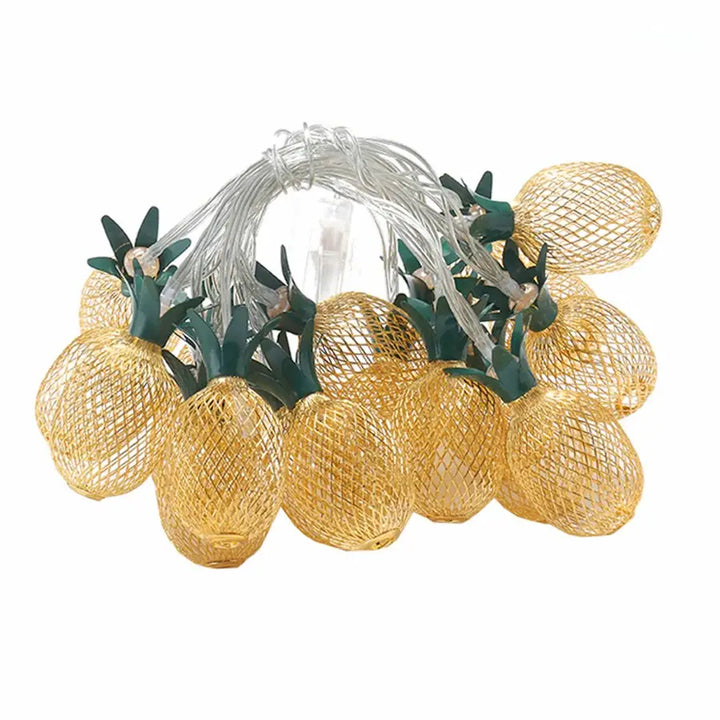 Aesthetic pineapple string lights for room ambiance