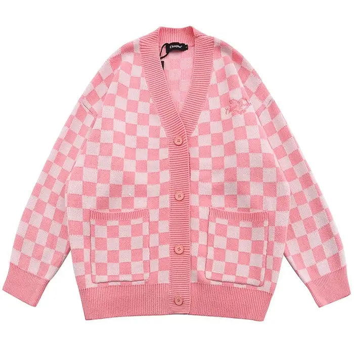 Y2k full zip jacket for trendy apparel and accessories - free size / pink - cardigan