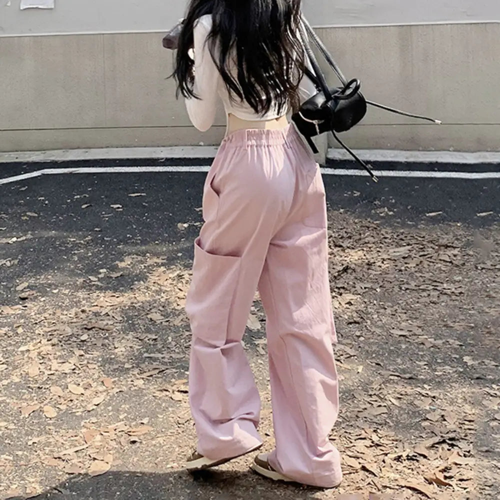 Pink y2k stylish unisex sweatpants