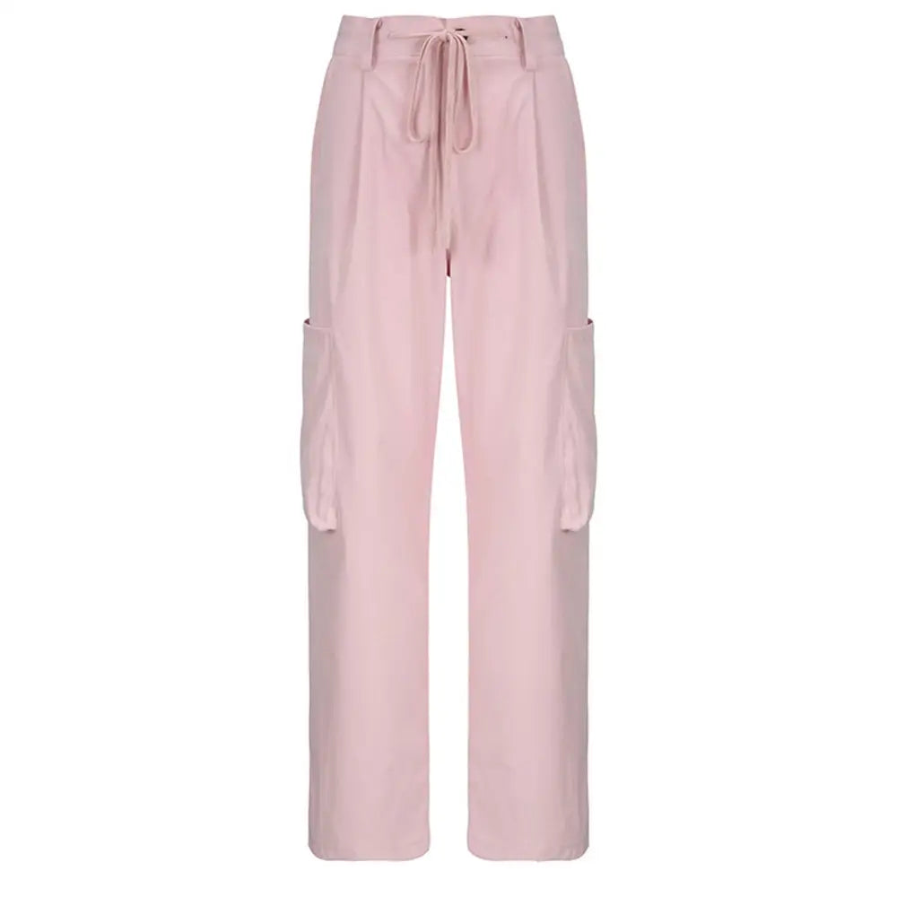 Pantalon de survêtement rose y2k élégant unisexe