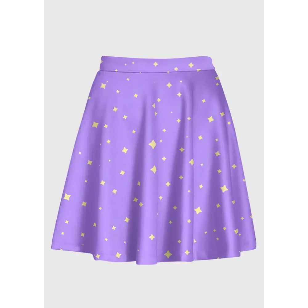 Plus size kawaii magical star purple skirt for enchanting style - 1x