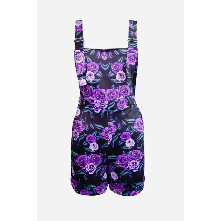 Plus size mysterious garden overalls - 1x - plus size overalls