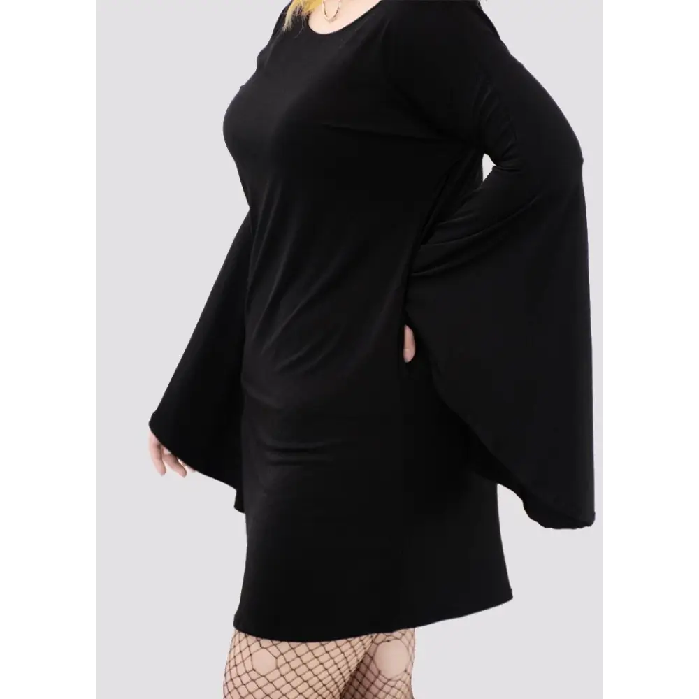 Plus size sabrina bell gothic dress - plus size