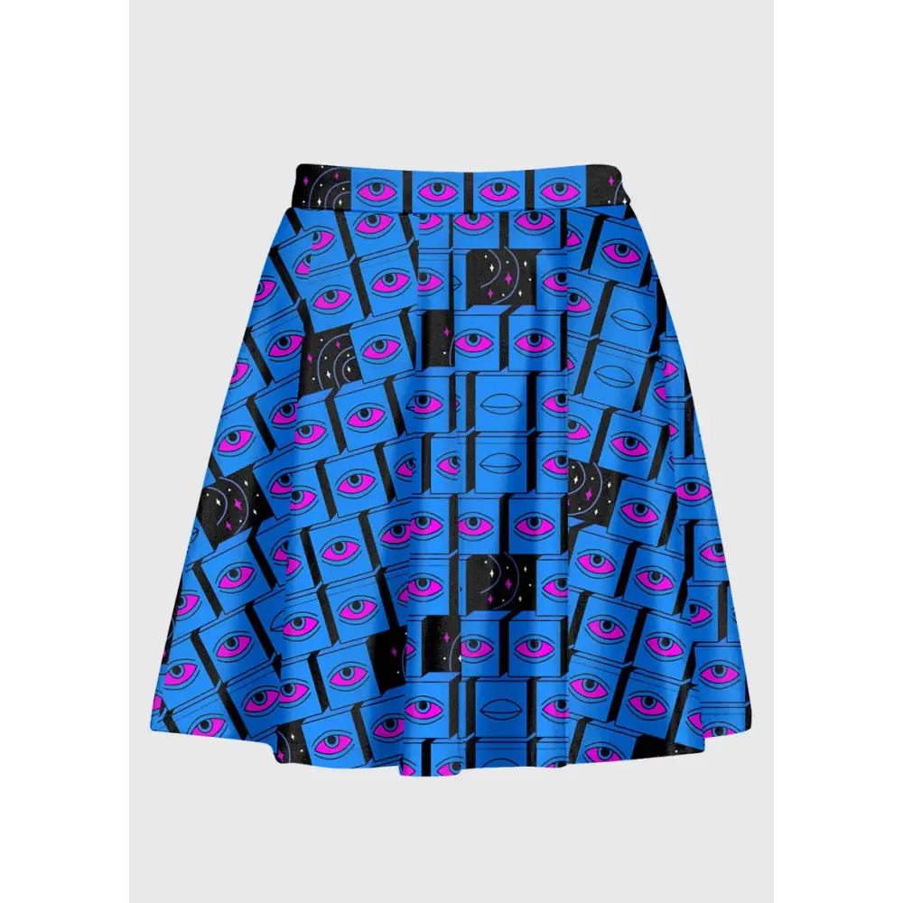 Plus size universe eyes weirdcore cartoon skirt - skirts