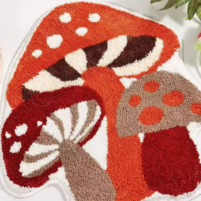 Poisonous mushroom rug