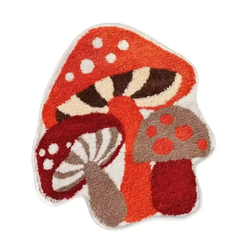 Poisonous mushroom rug