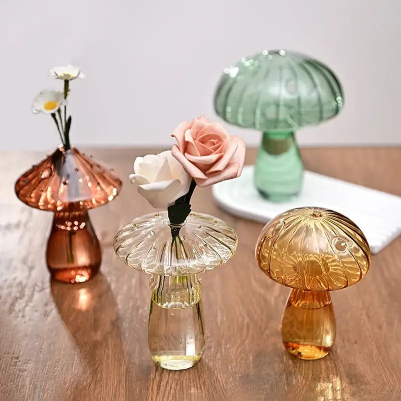 Poisonous mushroom vase for unique room decor