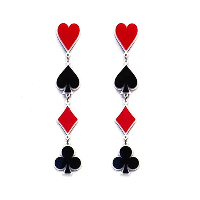 Poker night earrings - earrings