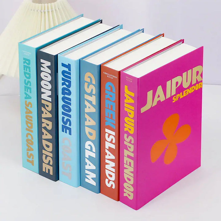 Preppy book box decor for stylish summer aesthetic accents