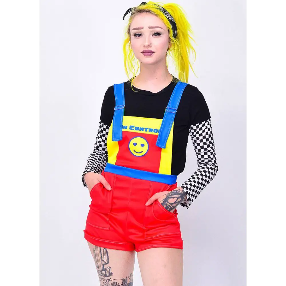 Primary color overalls - s - women overalls