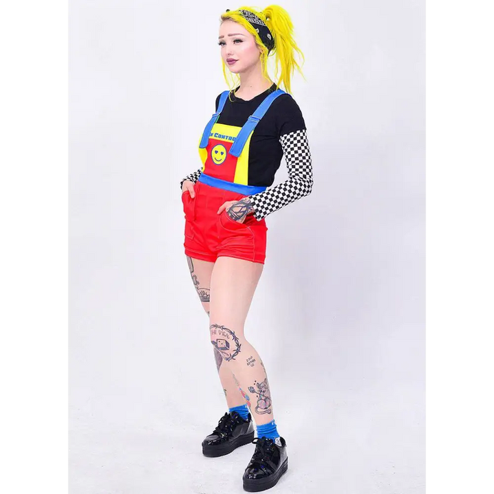 Primary color overalls - women overalls