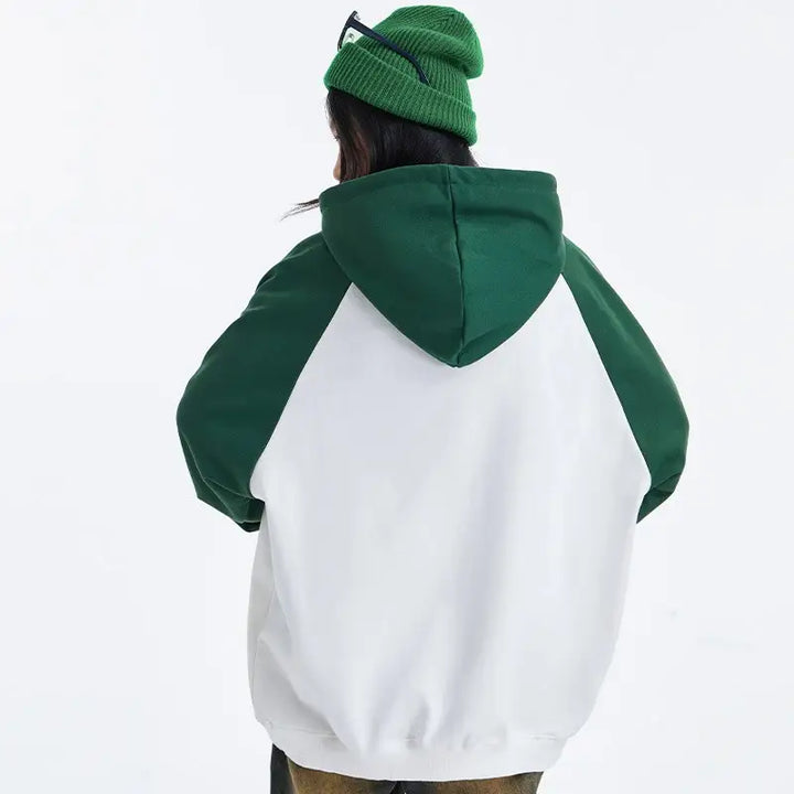 Raglan sleeve oversized hoodie y2k - hoodies