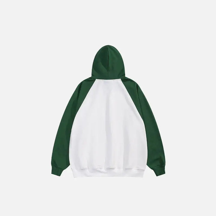 Raglan sleeve oversized hoodie y2k - hoodies