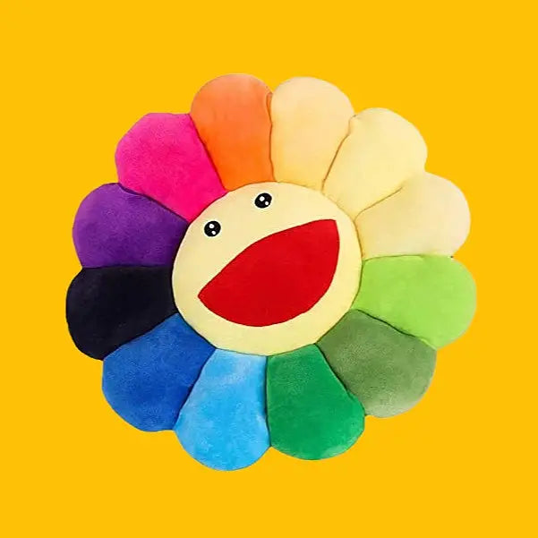 Rainbow flower pillow - 43cm